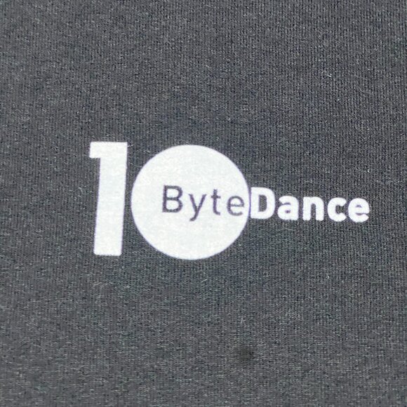 Byte Dance Sweatshirt Mens Large Black Pullover 10th Anniversary Tik Tok Social - Picture 4 of 10
